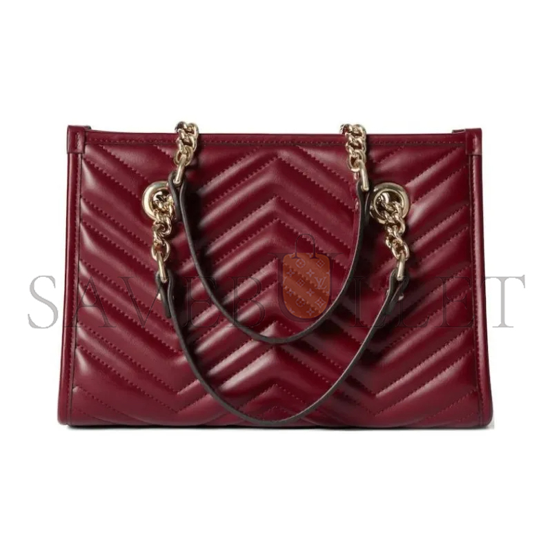 GUCCI GG MARMONT LEATHER TOTE BAG 779727 (26.5*18.5*12.5cm)